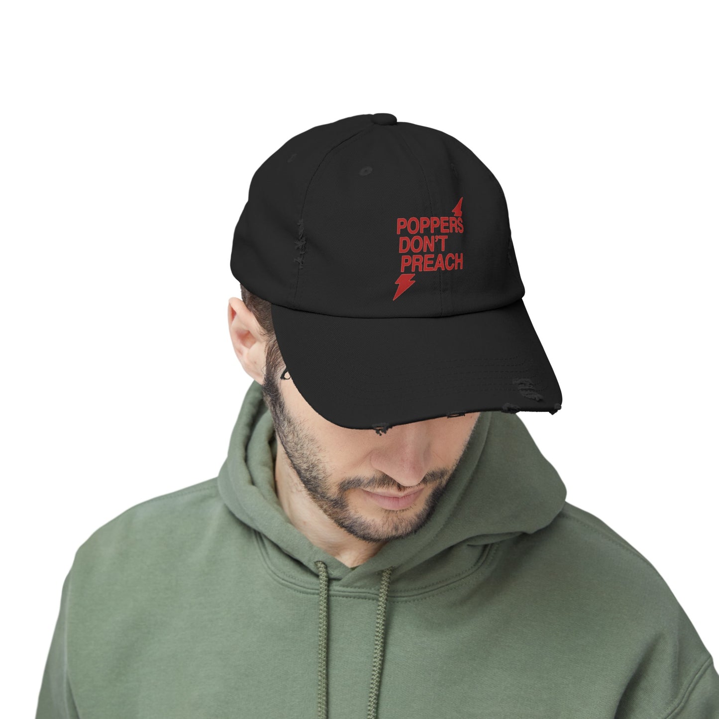 Poppers Don’t Preach Distressed Cap