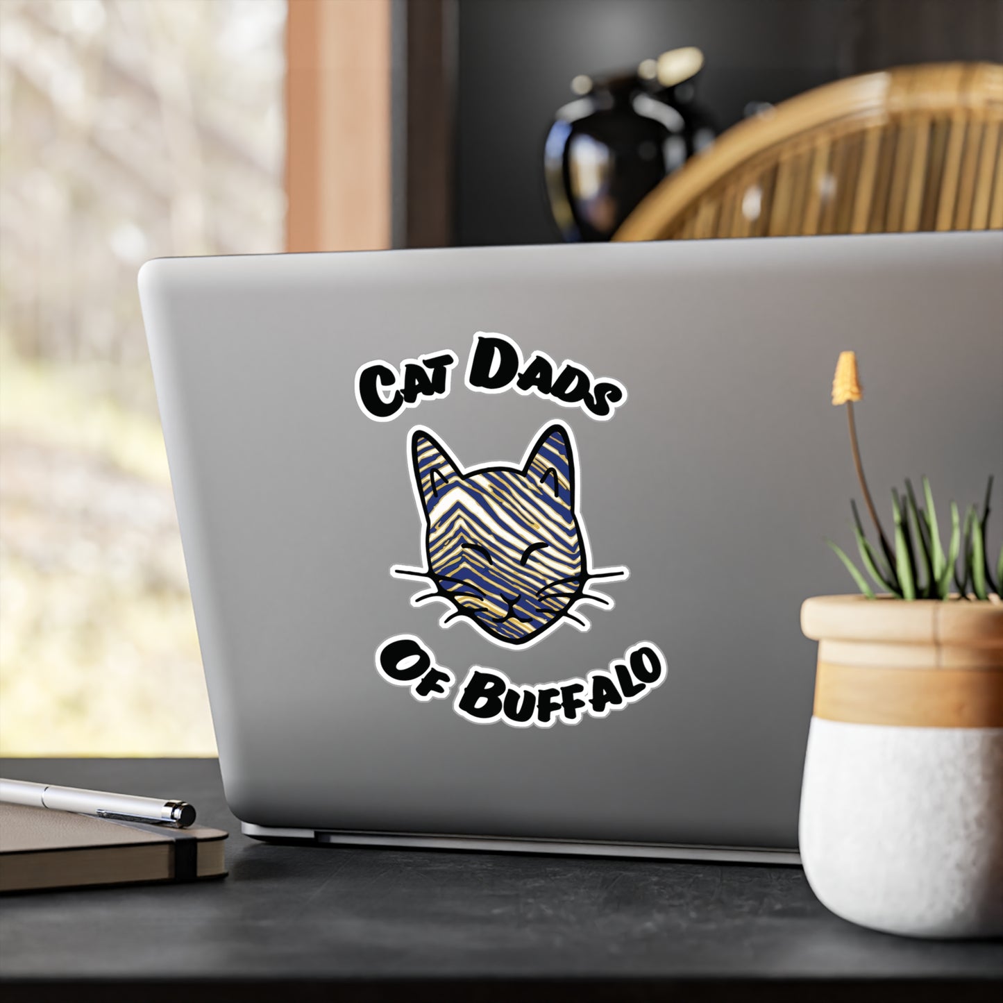 The Cat Dad Vinyl Decal