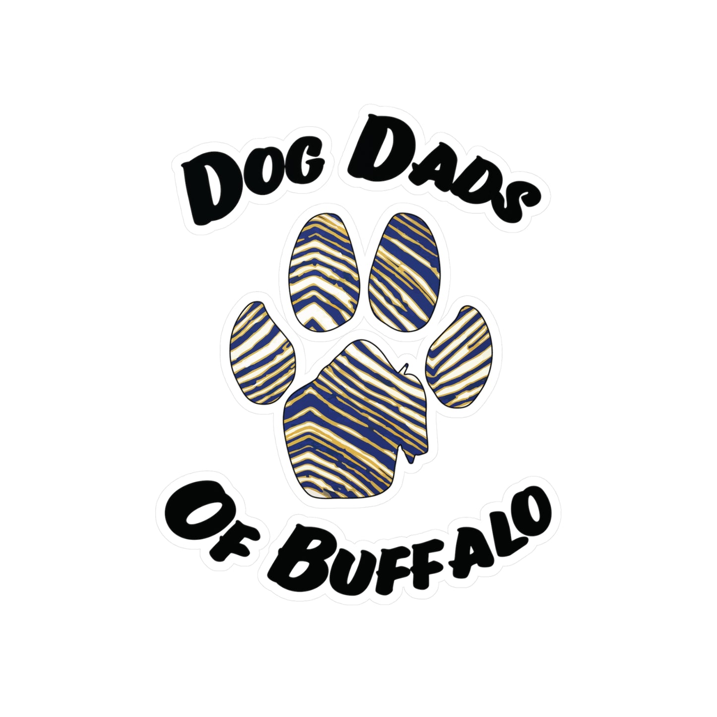 The Pawffalo Dog Dad Vinyl Decal