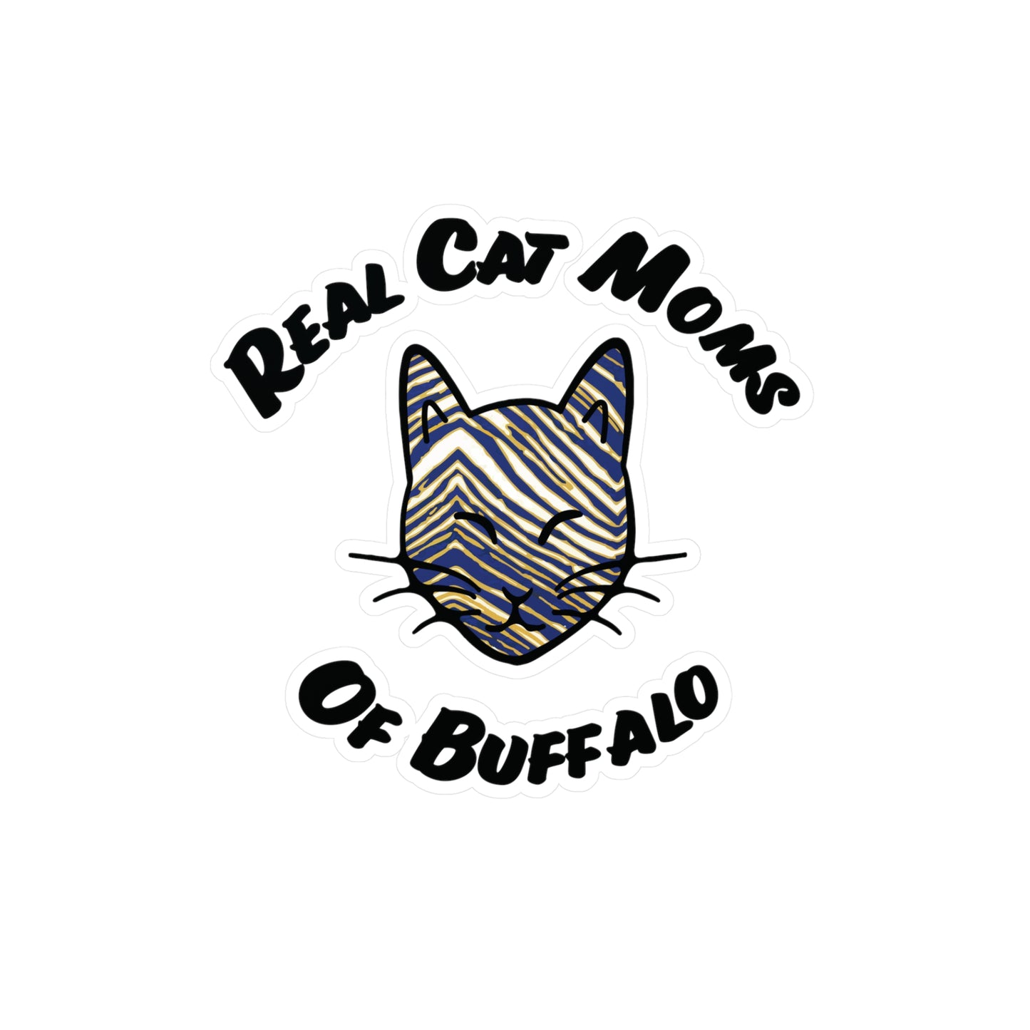 Real Cat Moms of Buffalo Vinyl Decal