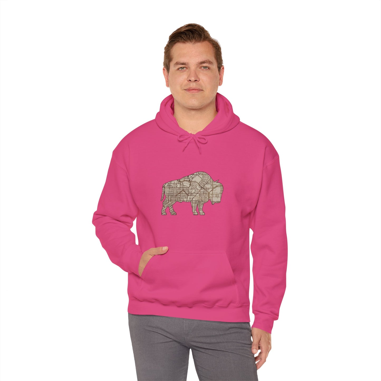 Map of Buffalo Hoodie