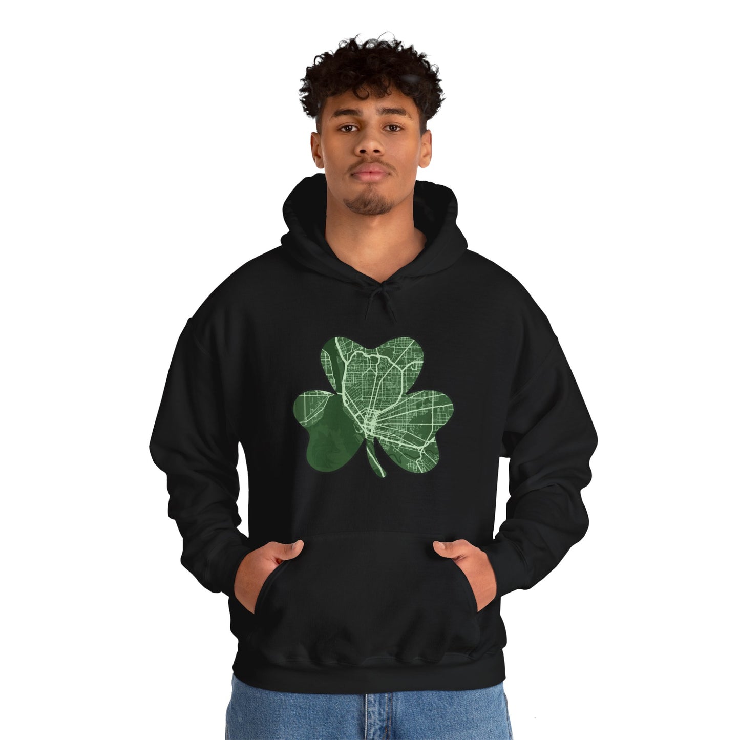 Map of Buffalo St. Patrick’s Day Hoodie