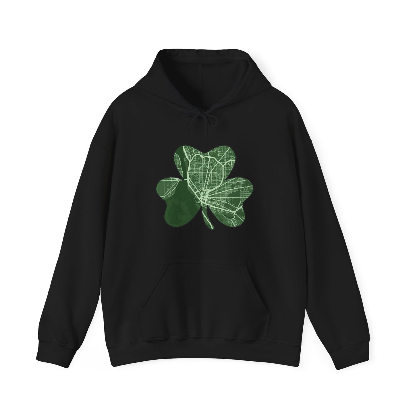 Map of Buffalo St. Patrick’s Day Hoodie