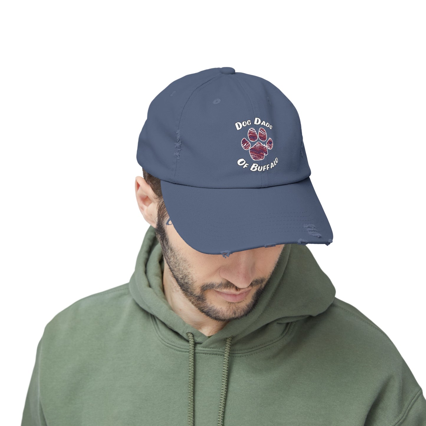 The Pawffalo Dog Dad Distressed Cap