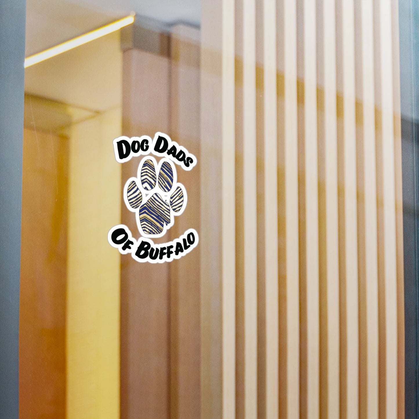 The Pawffalo Dog Dad Vinyl Decal