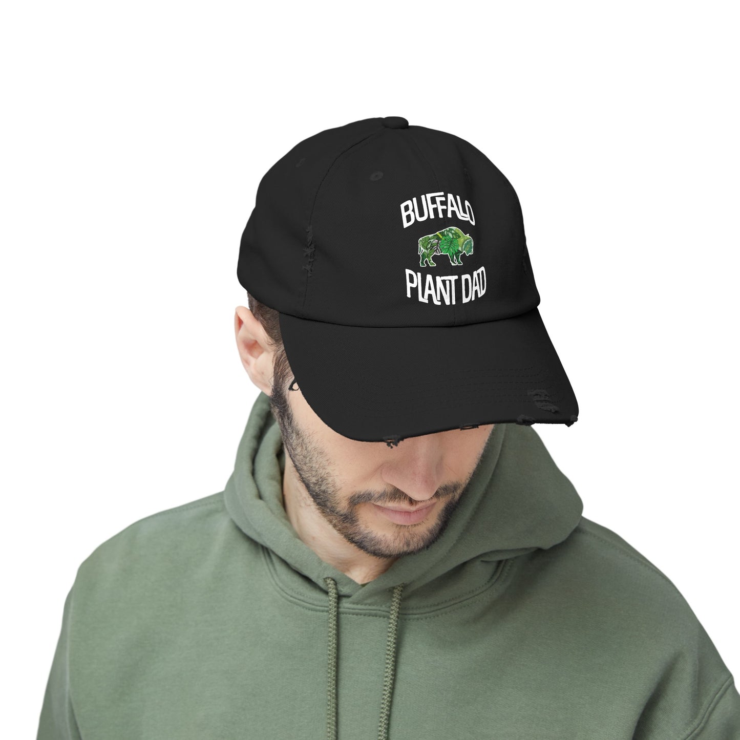 Buffalo Plant Dad Distressed Cap