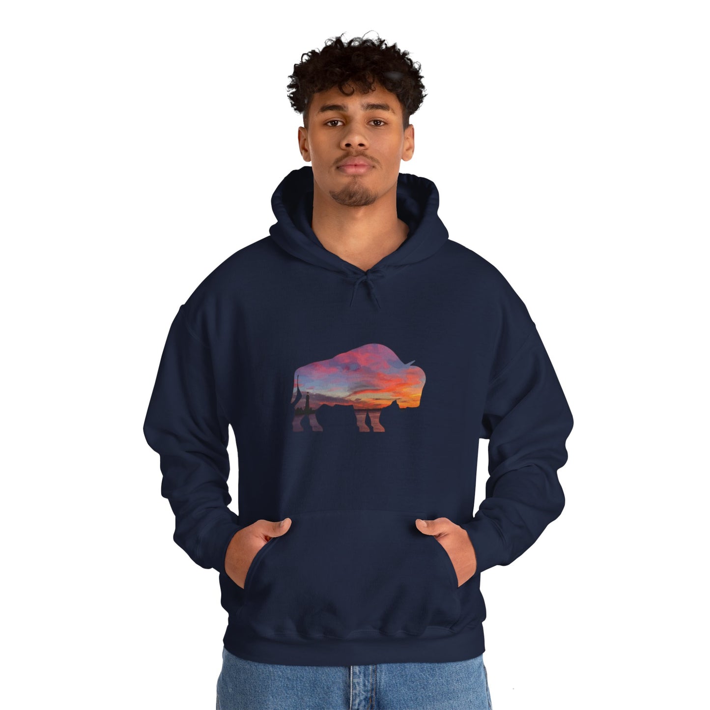 Buffalo Waterfront Sunset Hoodie