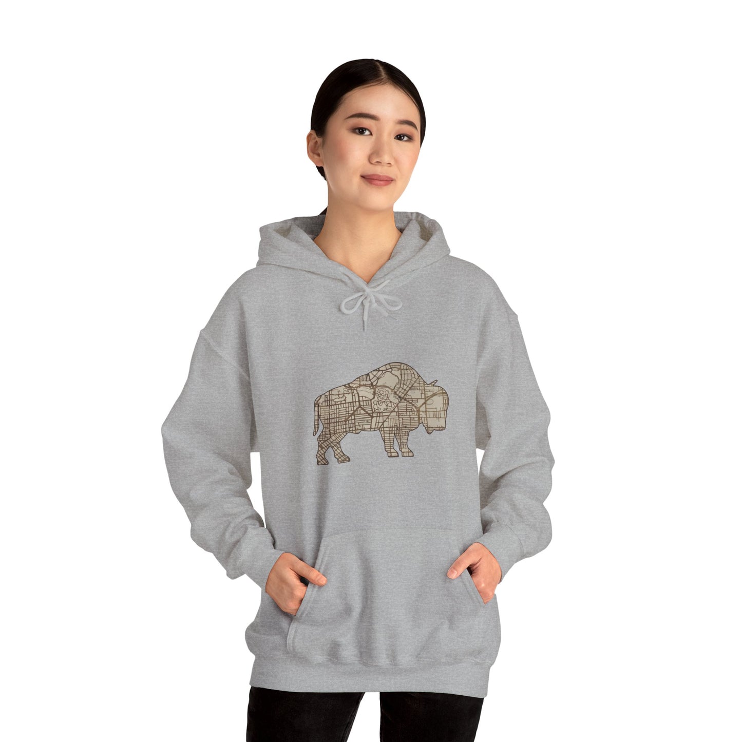 Map of Buffalo Hoodie