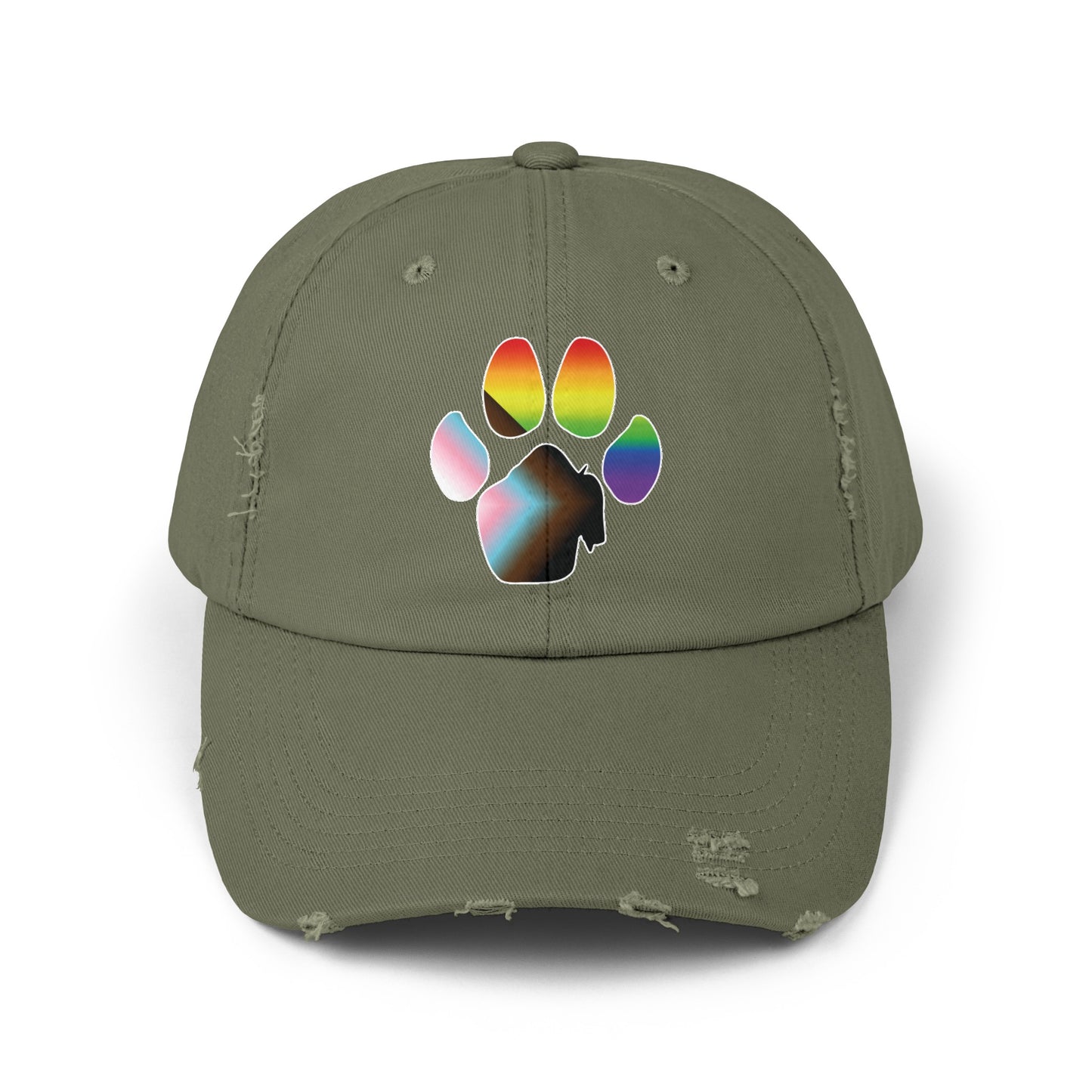 The Pawffalo Pride Distressed Cap