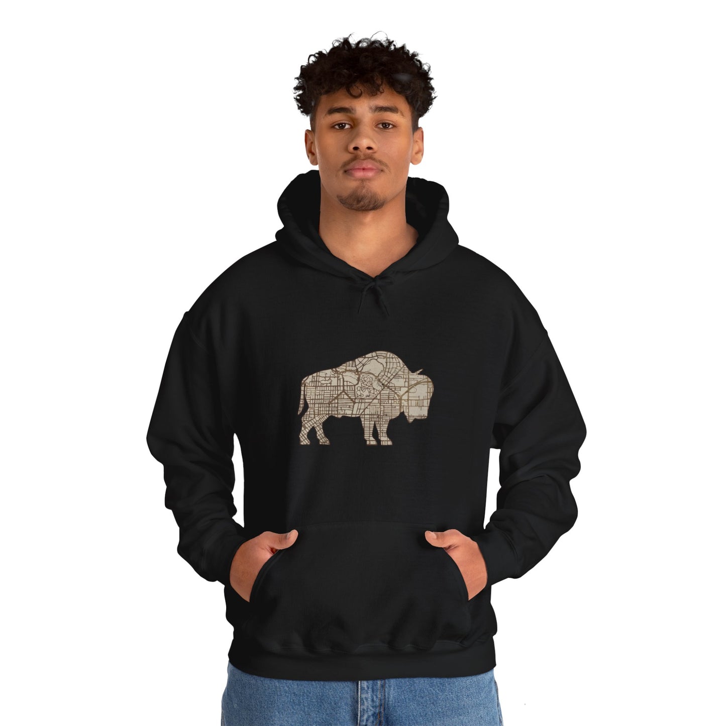 Map of Buffalo Hoodie