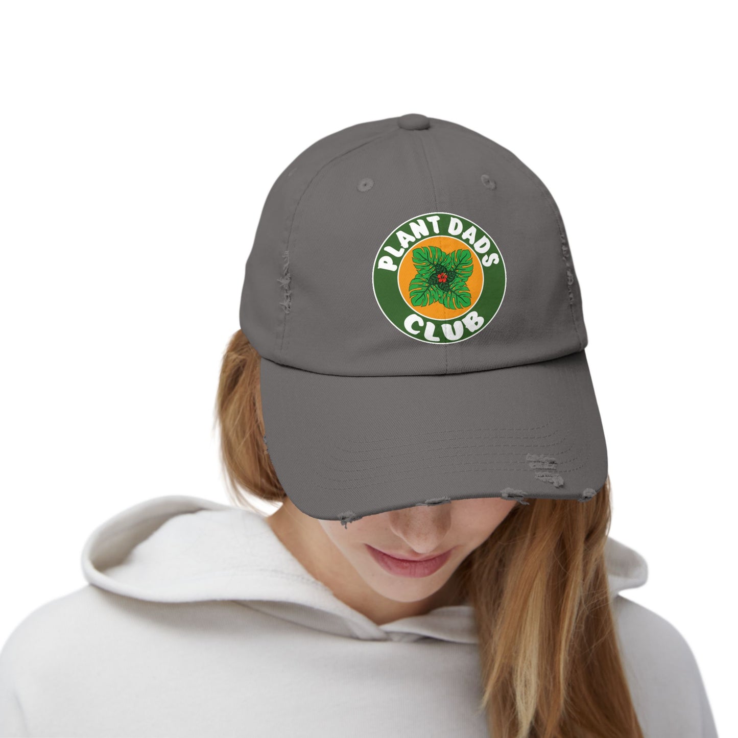 Plant Dads Club Distressed Cap