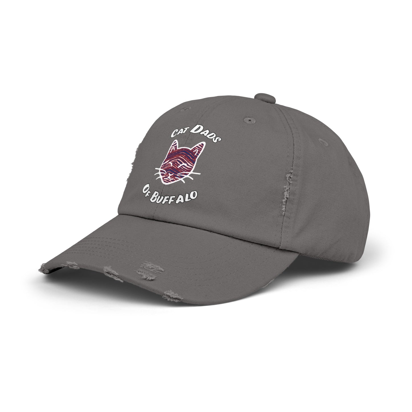 The Cat Dad Distressed Cap