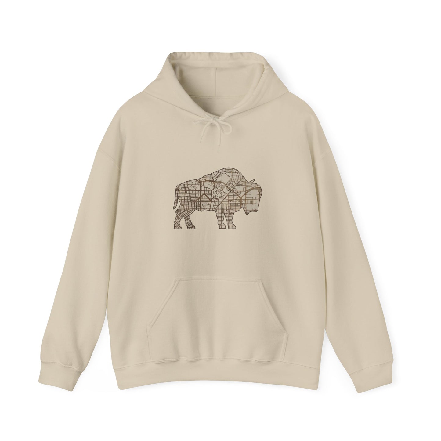 Map of Buffalo Hoodie