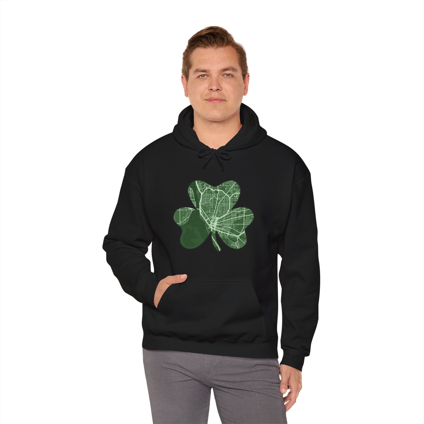 Map of Buffalo St. Patrick’s Day Hoodie