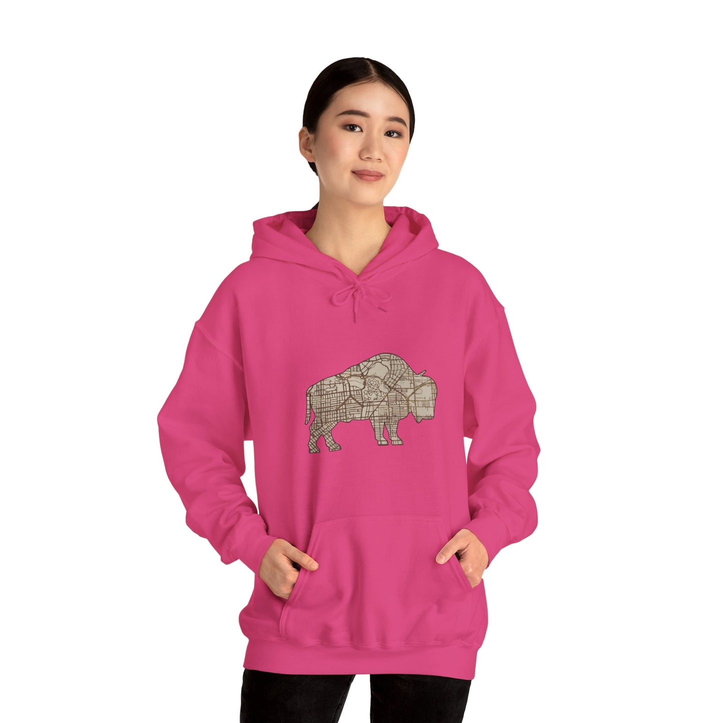 Map of Buffalo Hoodie