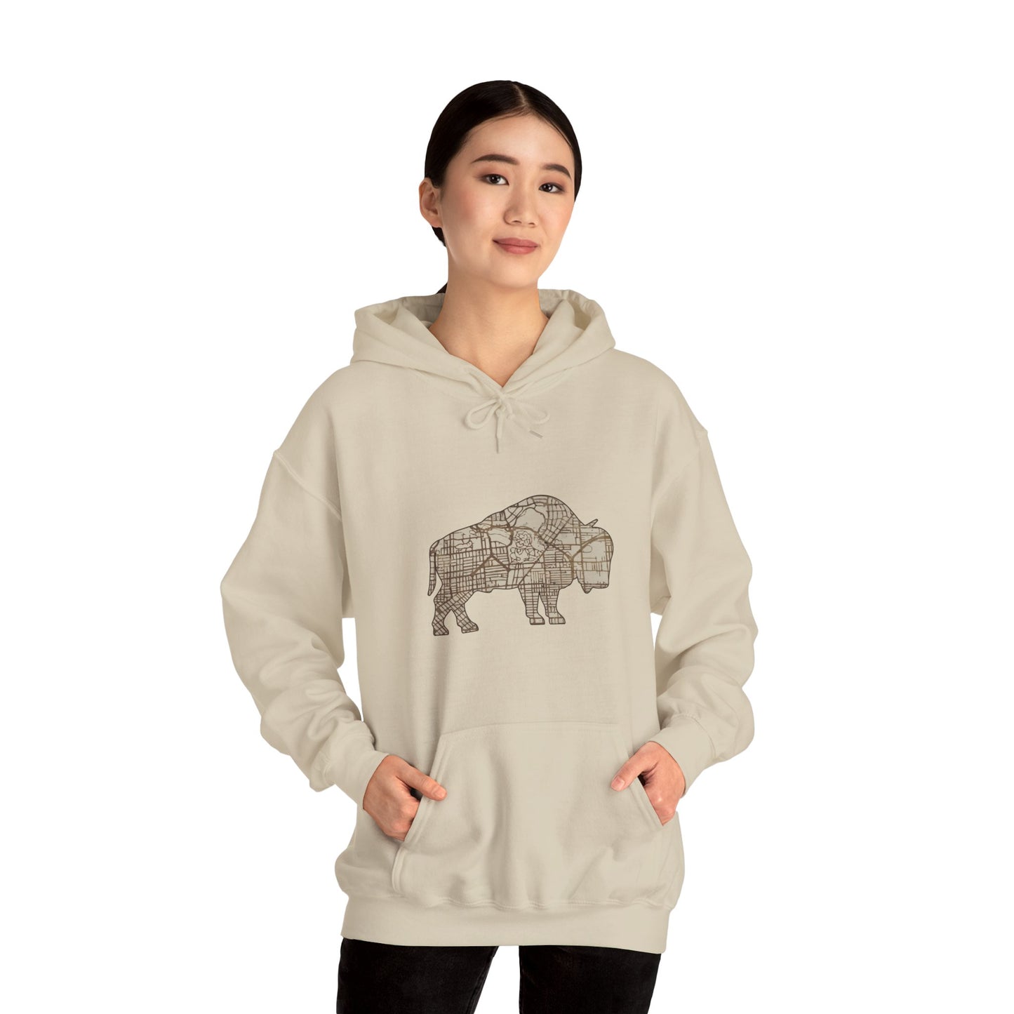 Map of Buffalo Hoodie