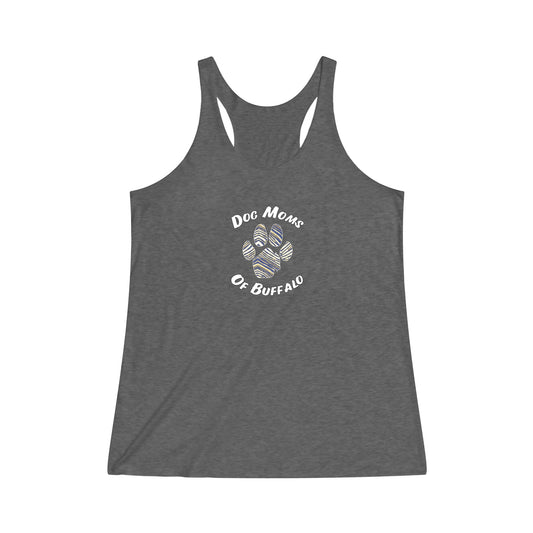 The Pawffalo Dog Mom Women's Tri-Blend Racerback Tank