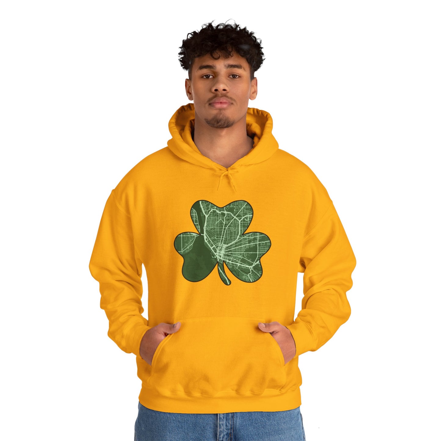 Map of Buffalo St. Patrick’s Day Hoodie