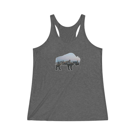 Buffalo Skyline Women's Tri-Blend Racerback Tank