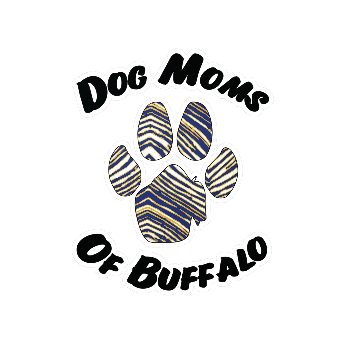 The Pawffalo Dog Mom Vinyl Decal