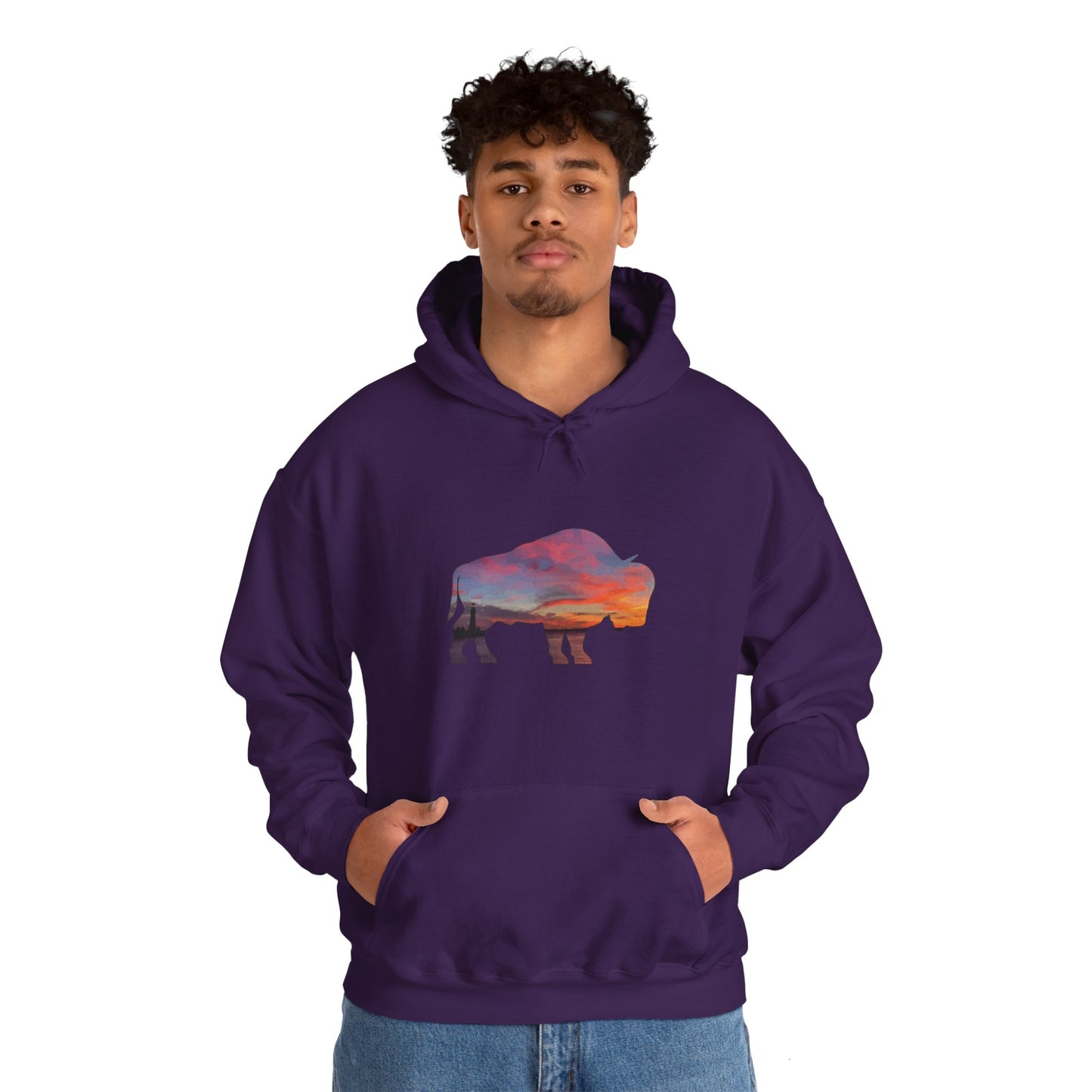 Buffalo Waterfront Sunset Hoodie