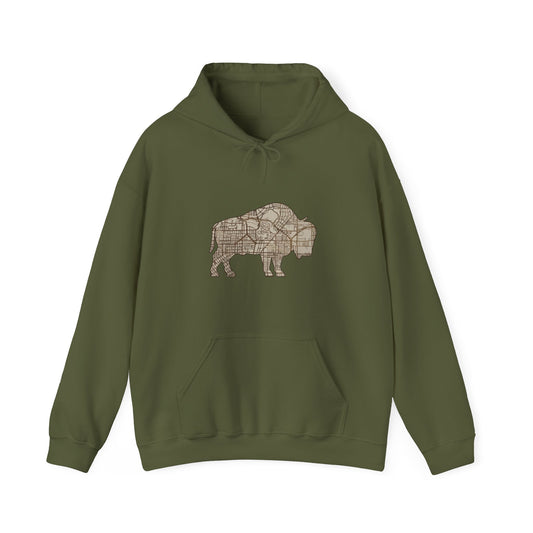 Map of Buffalo Hoodie