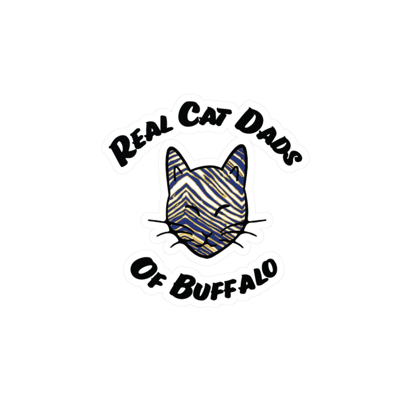 Real Cat Dads of Buffalo Vinyl Decal