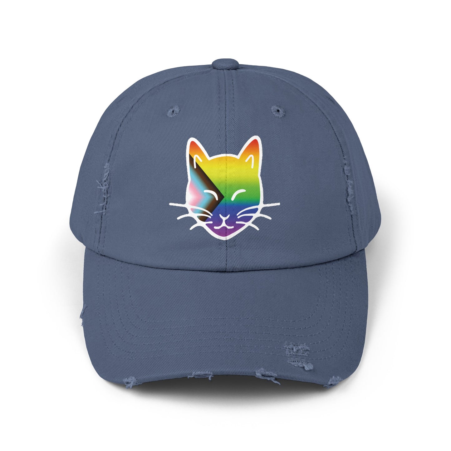 The Cat Fam Pride Distressed Cap