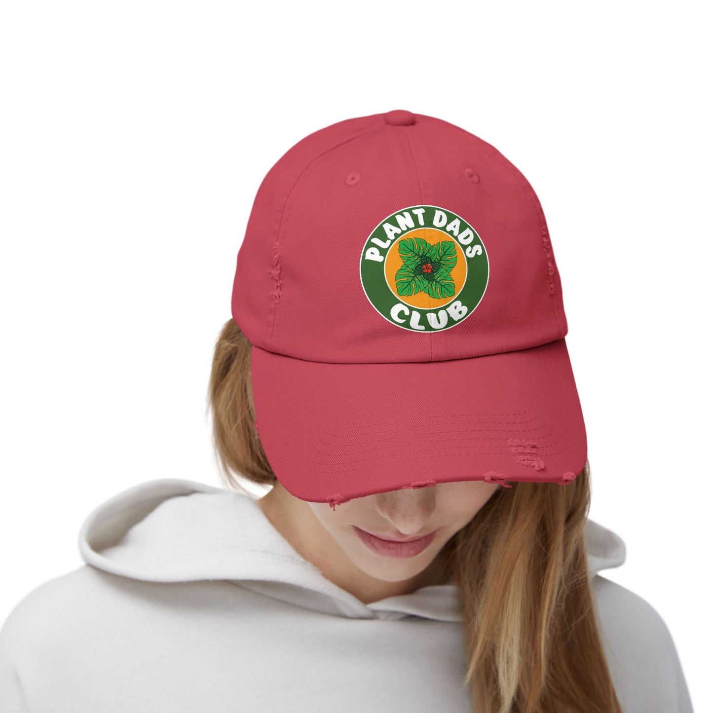 Plant Dads Club Distressed Cap