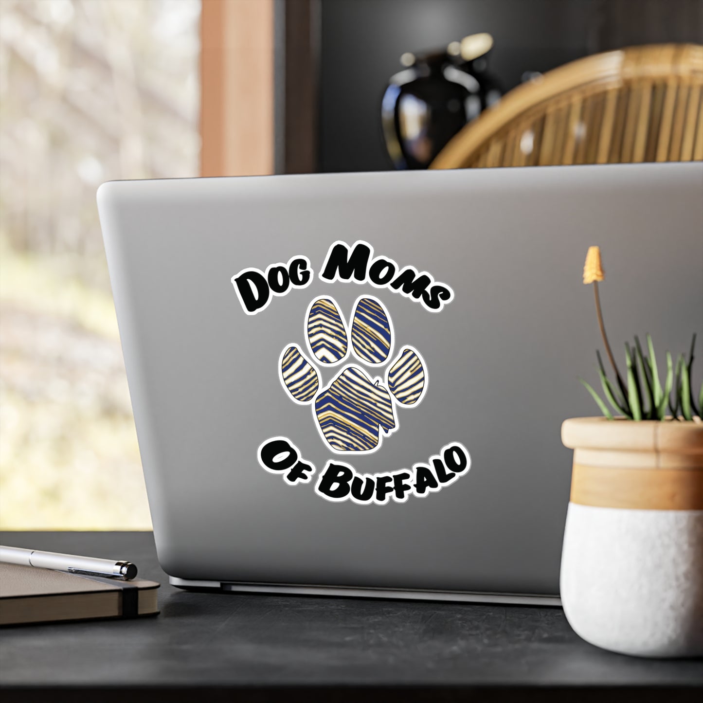 The Pawffalo Dog Mom Vinyl Decal