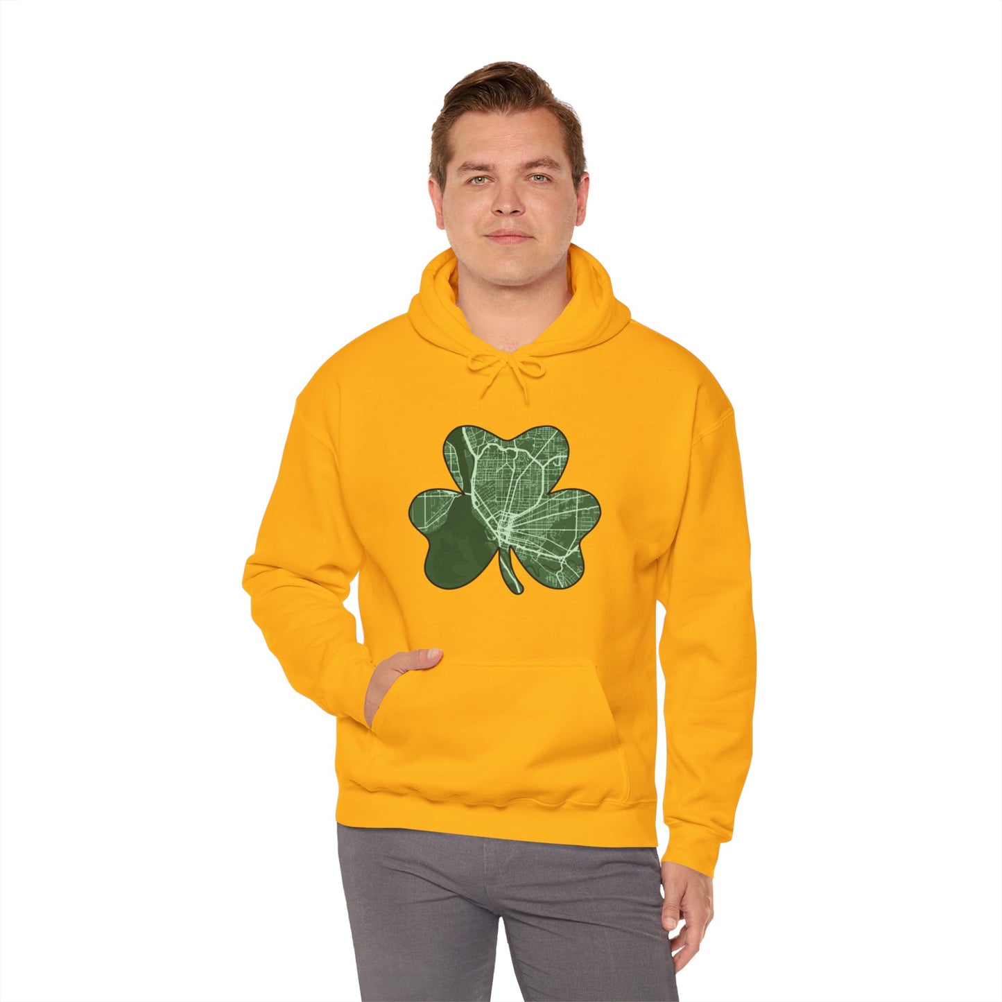 Map of Buffalo St. Patrick’s Day Hoodie