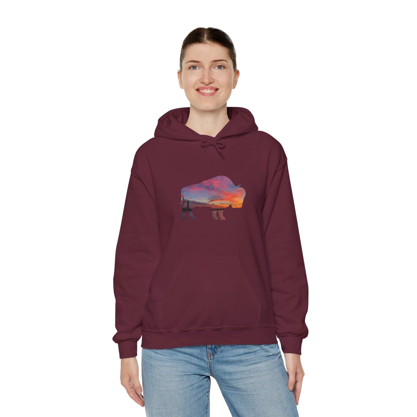 Buffalo Waterfront Sunset Hoodie