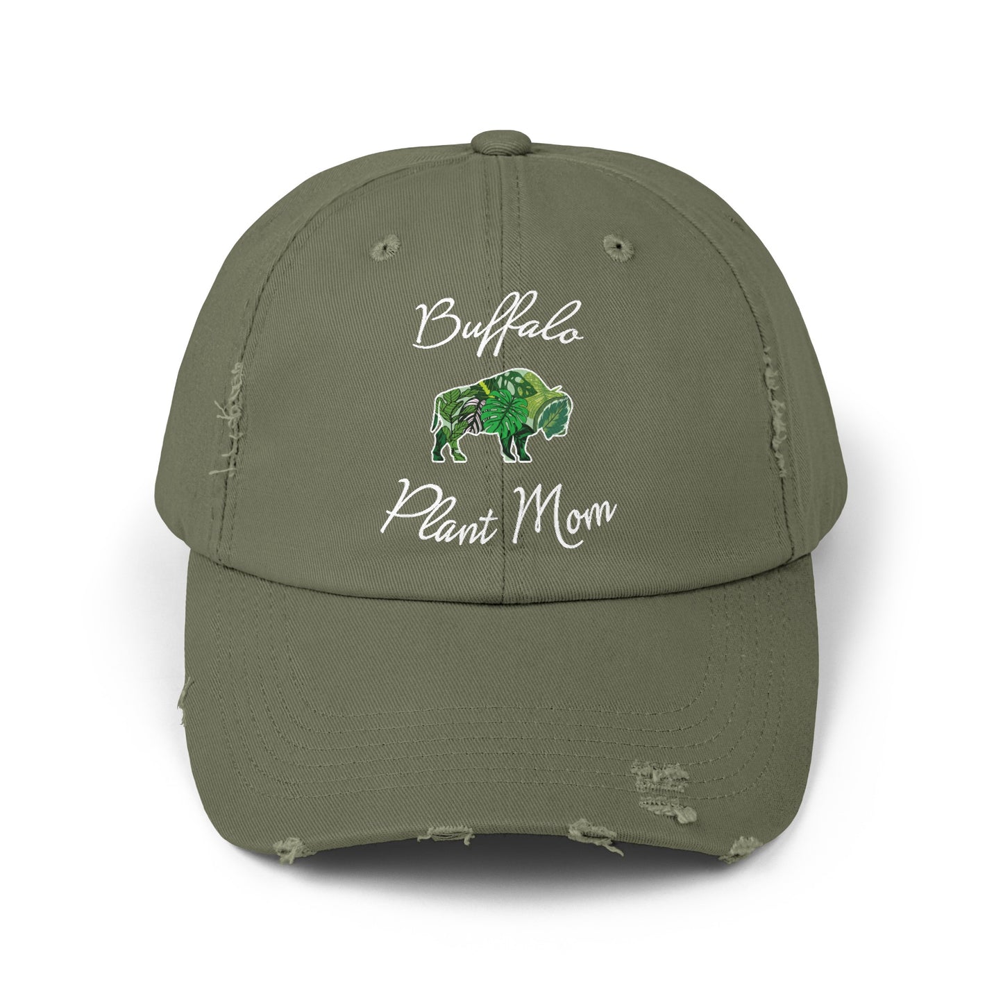 Buffalo Plant Mom Distressed Cap