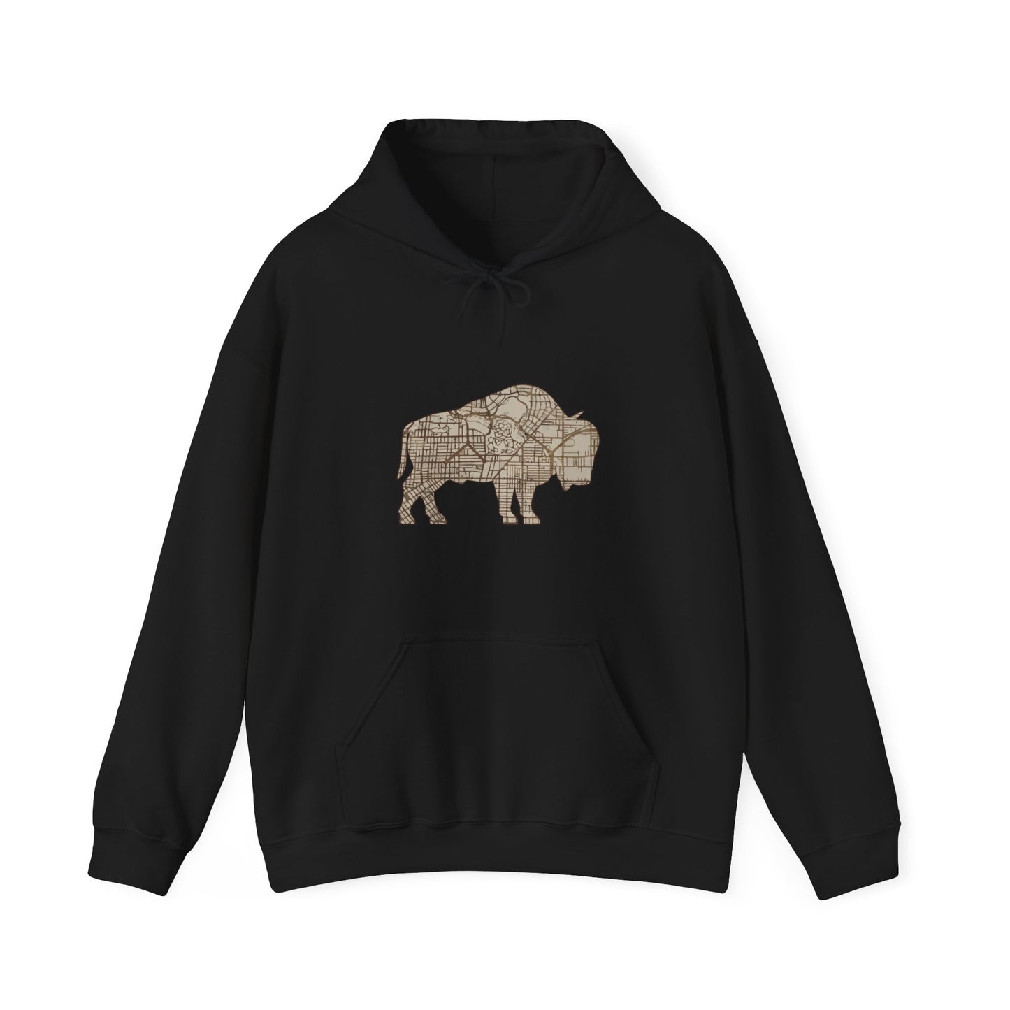 Map of Buffalo Hoodie