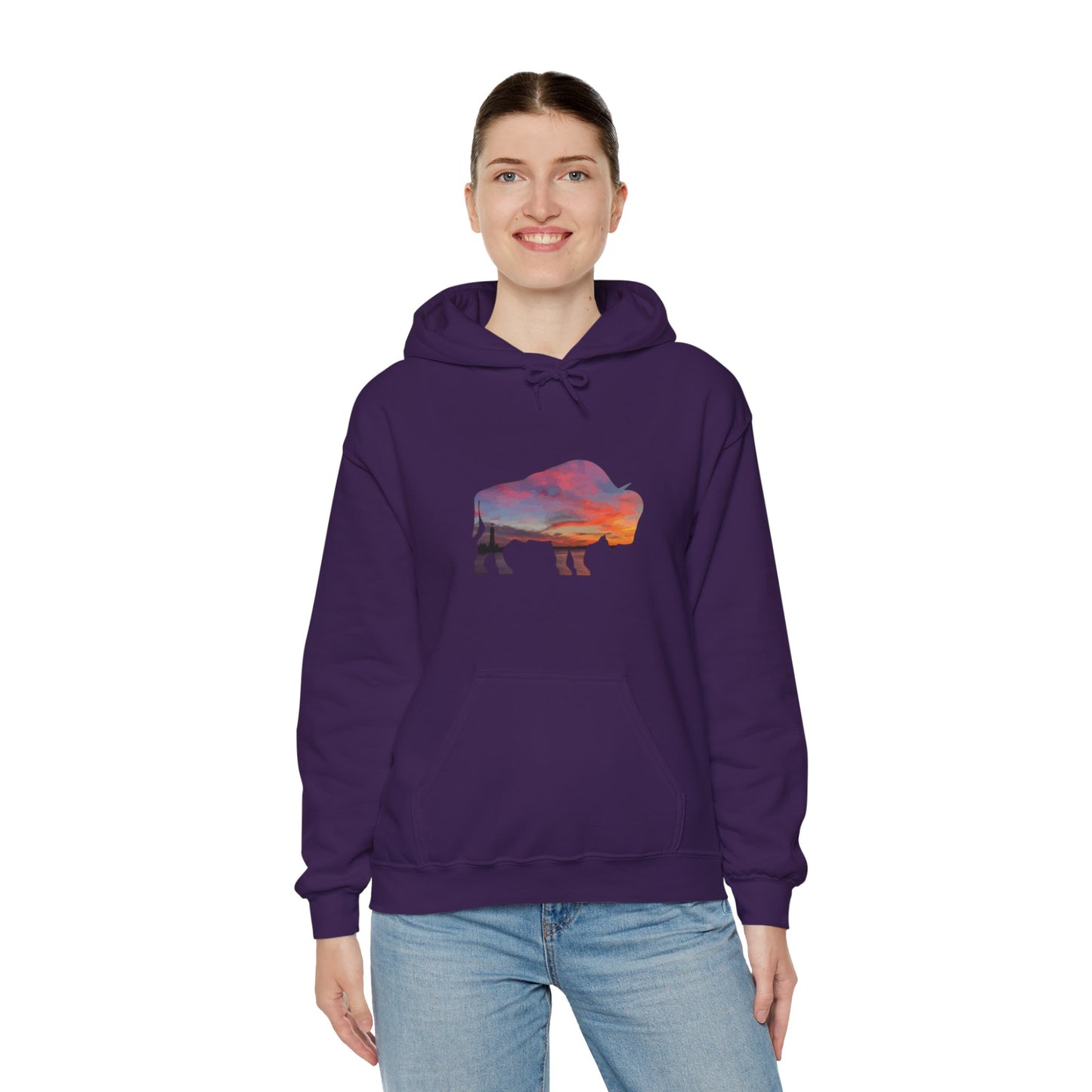 Buffalo Waterfront Sunset Hoodie