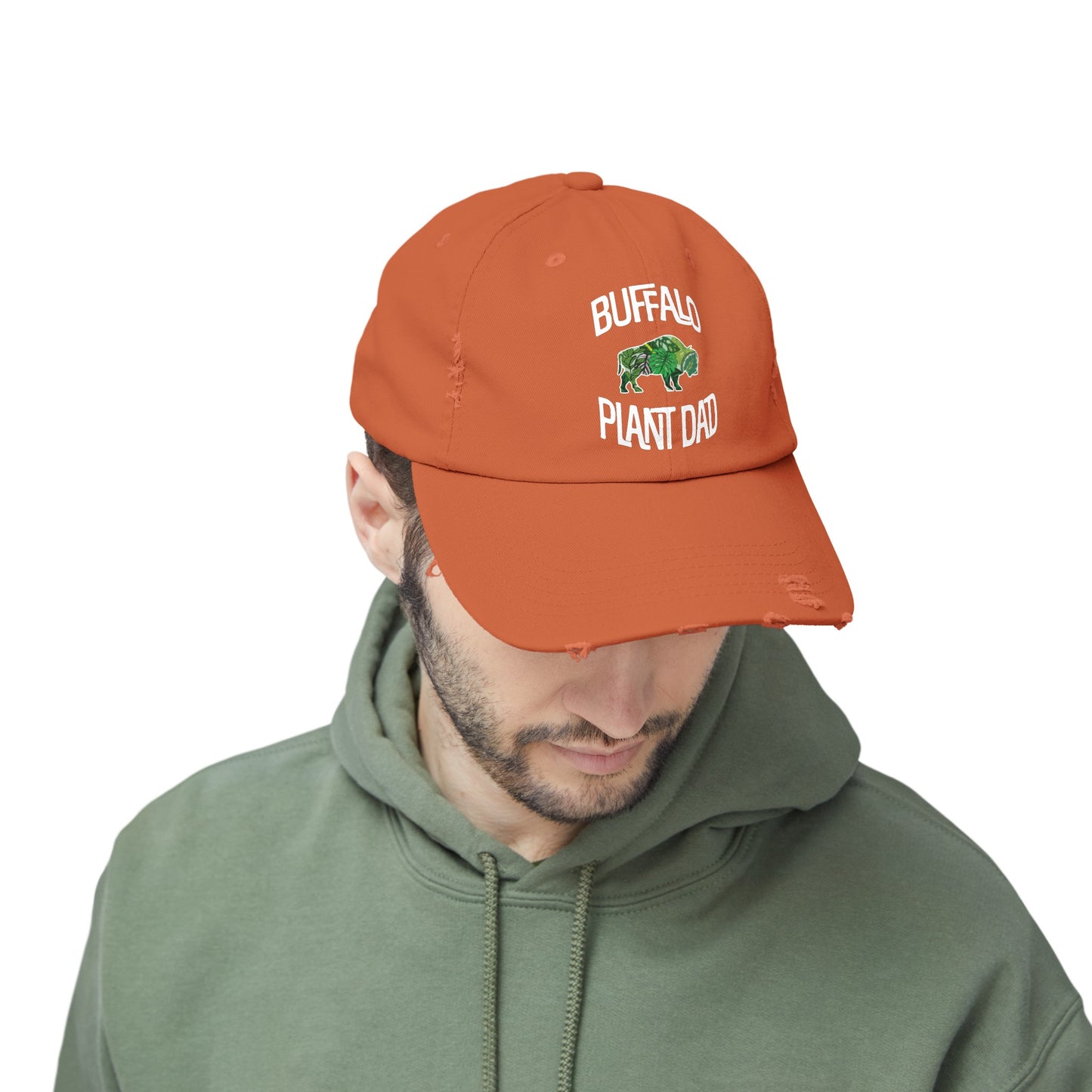 Buffalo Plant Dad Distressed Cap