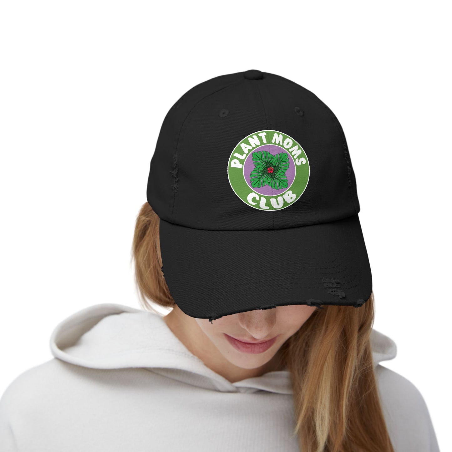 Plant Moms Club Distressed Cap