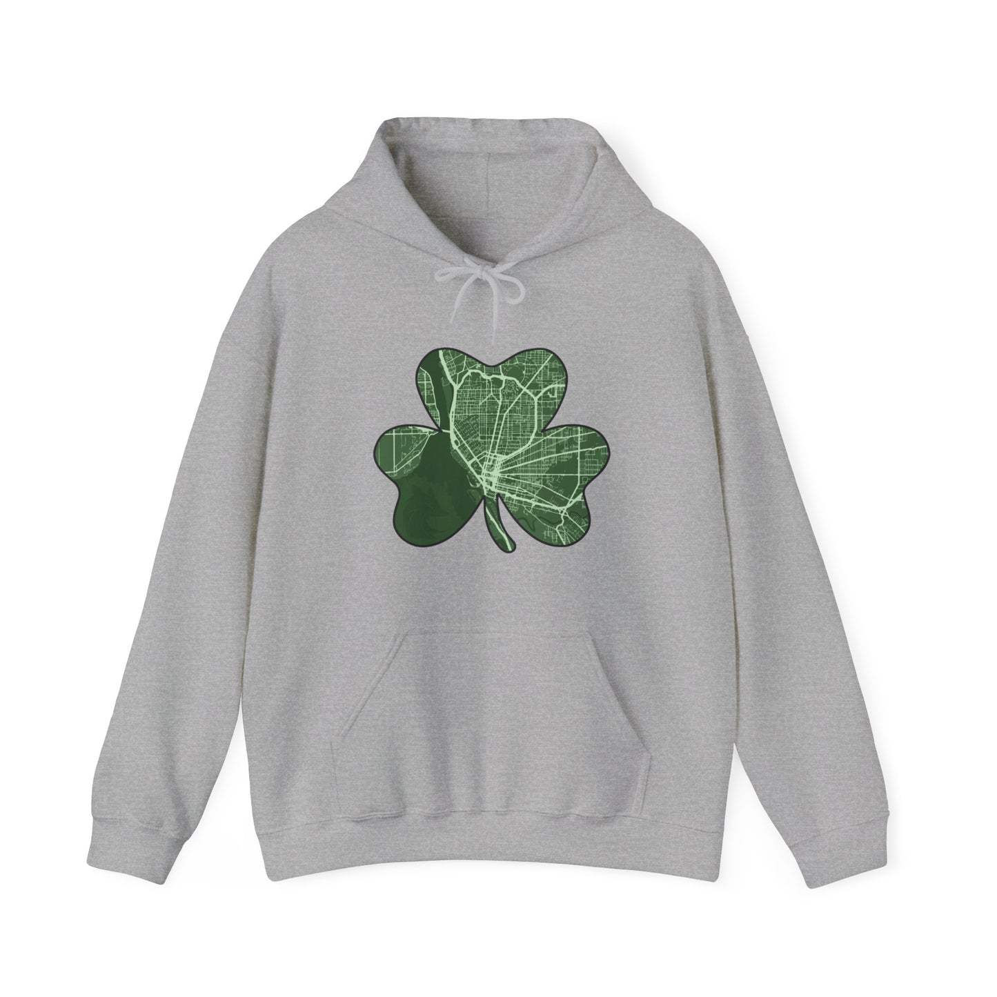 Map of Buffalo St. Patrick’s Day Hoodie