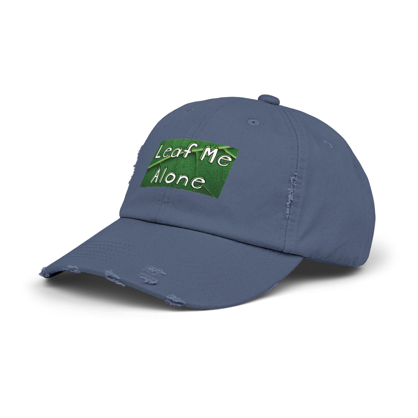 Leaf Me Alone Distressed Cap