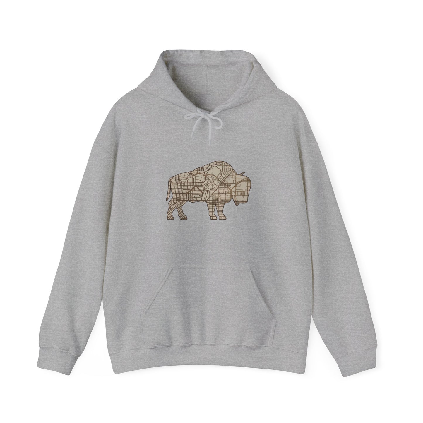 Map of Buffalo Hoodie