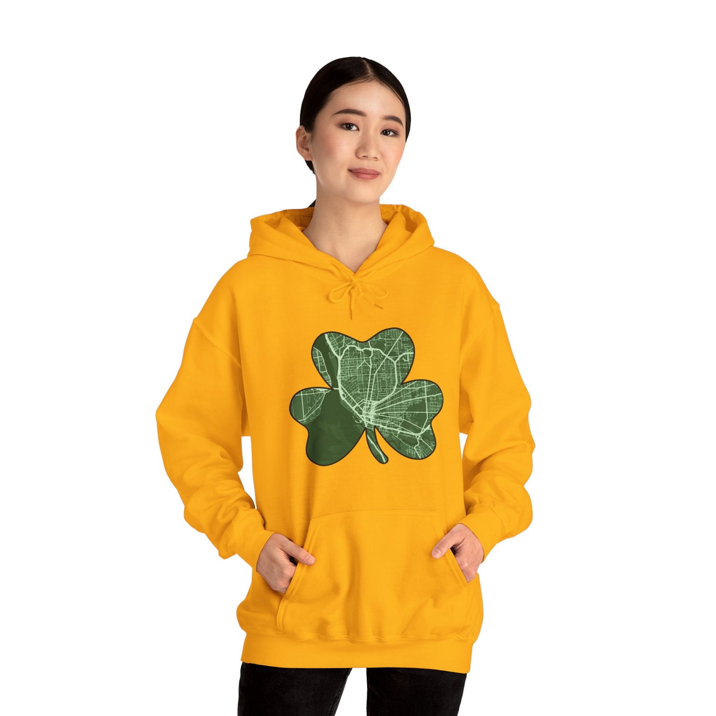 Map of Buffalo St. Patrick’s Day Hoodie