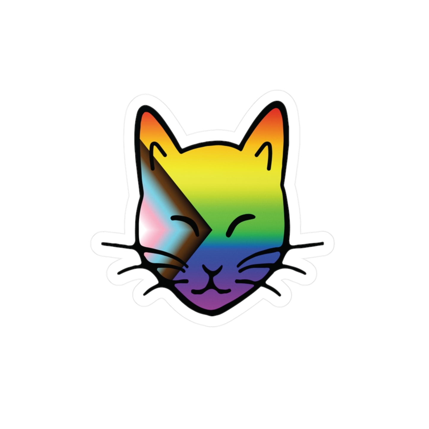 The Cat Fam Pride Vinyl Decal