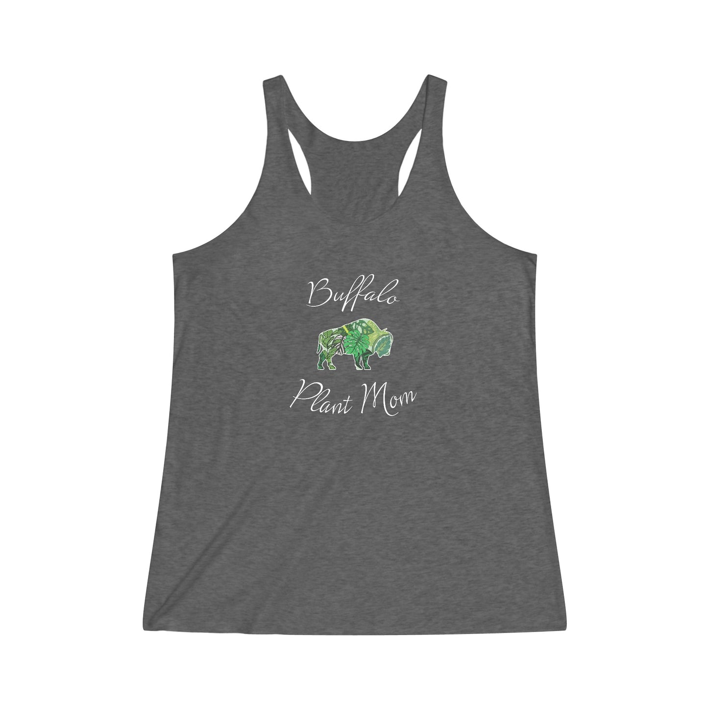 Buffalo Plant Mom Women's Tri-Blend Racerback Tank