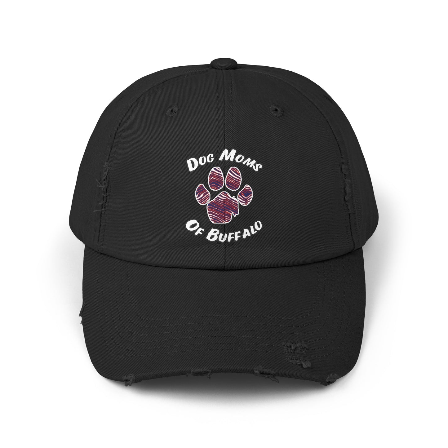 The Pawffalo Dog Mom Distressed Cap