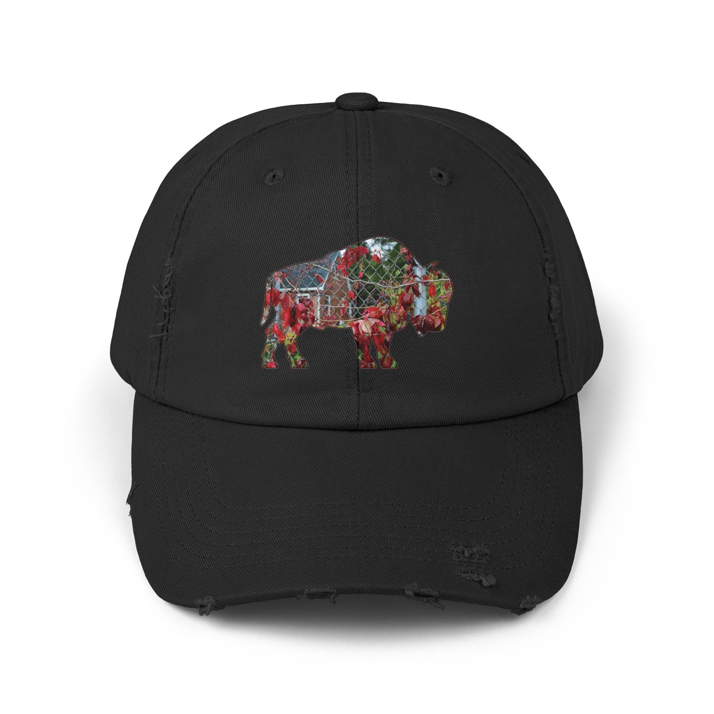 Fall Foliage Distressed Cap