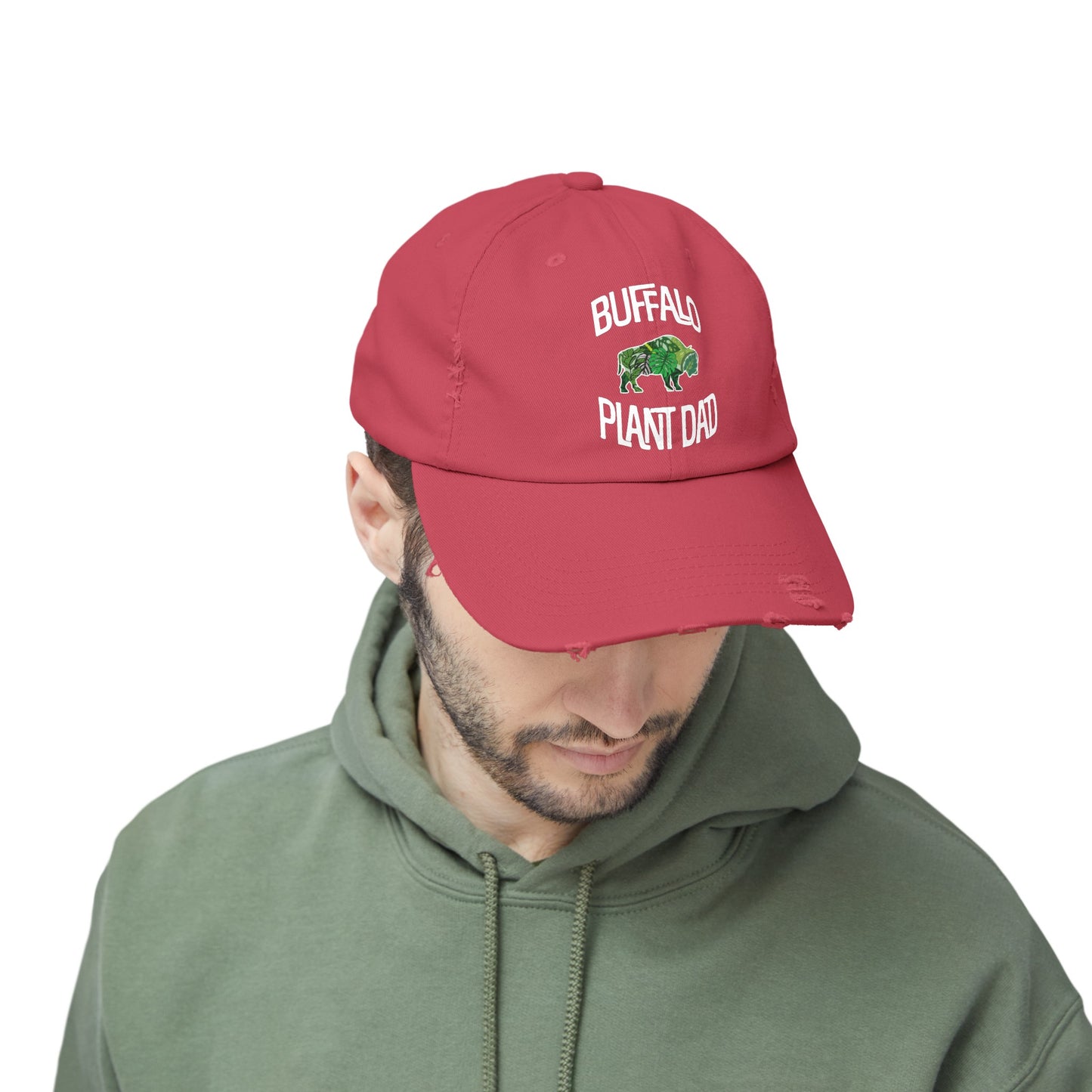 Buffalo Plant Dad Distressed Cap