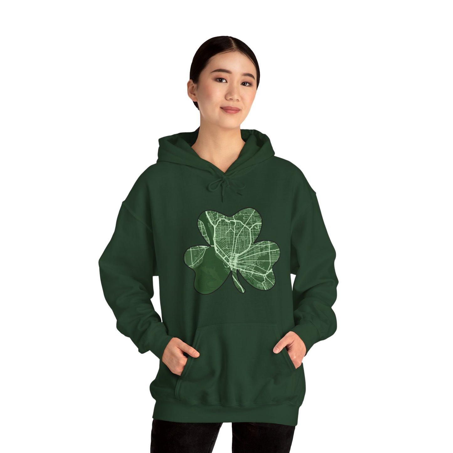 Map of Buffalo St. Patrick’s Day Hoodie