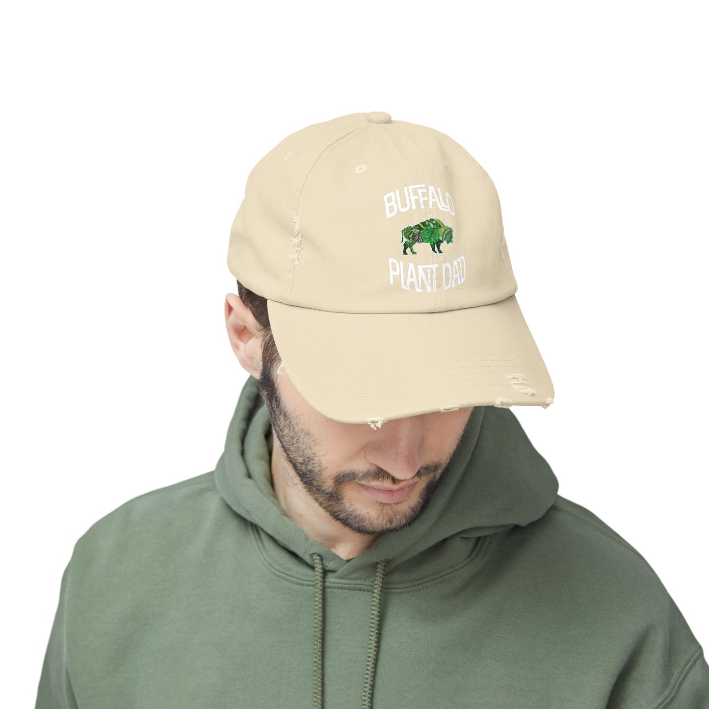 Buffalo Plant Dad Distressed Cap