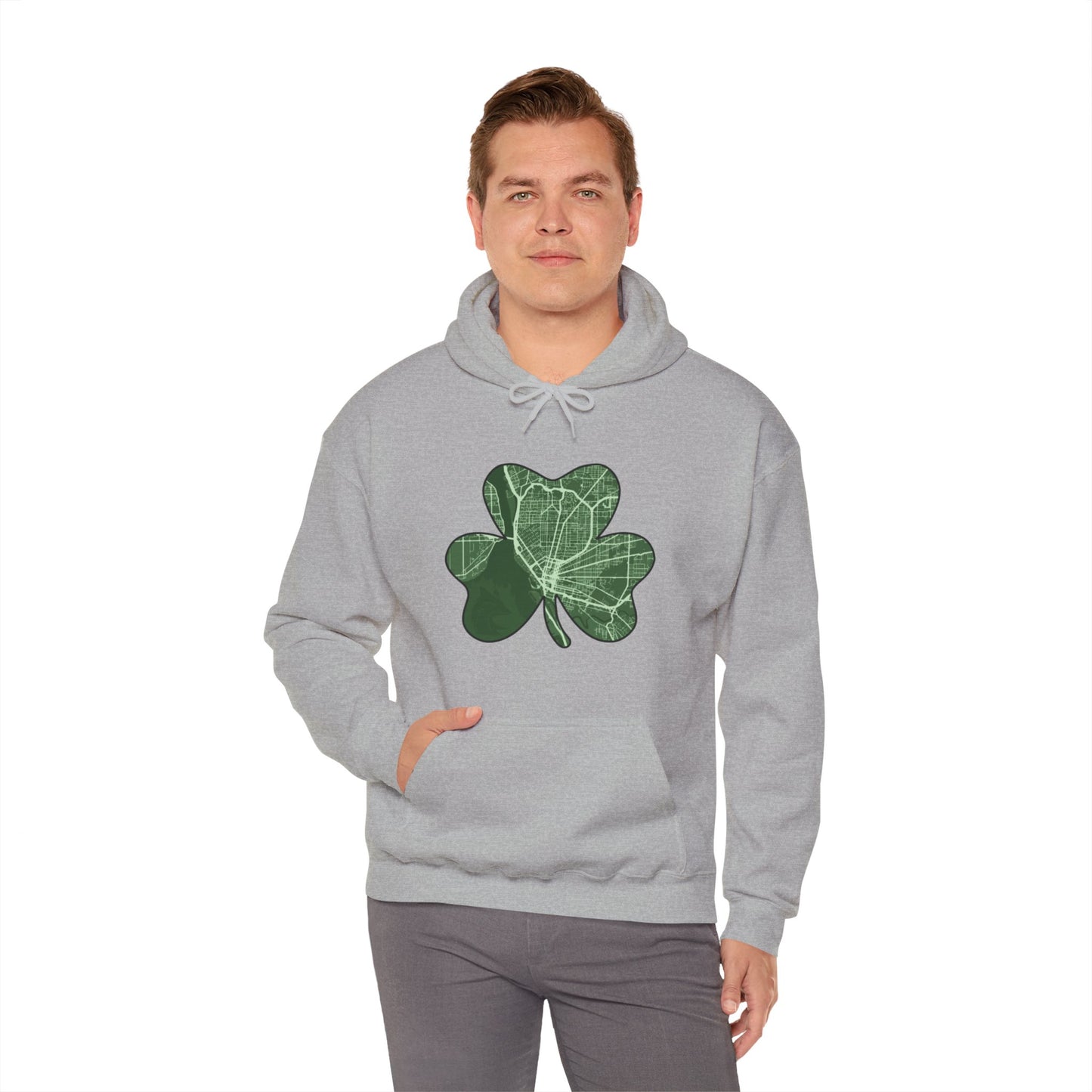 Map of Buffalo St. Patrick’s Day Hoodie