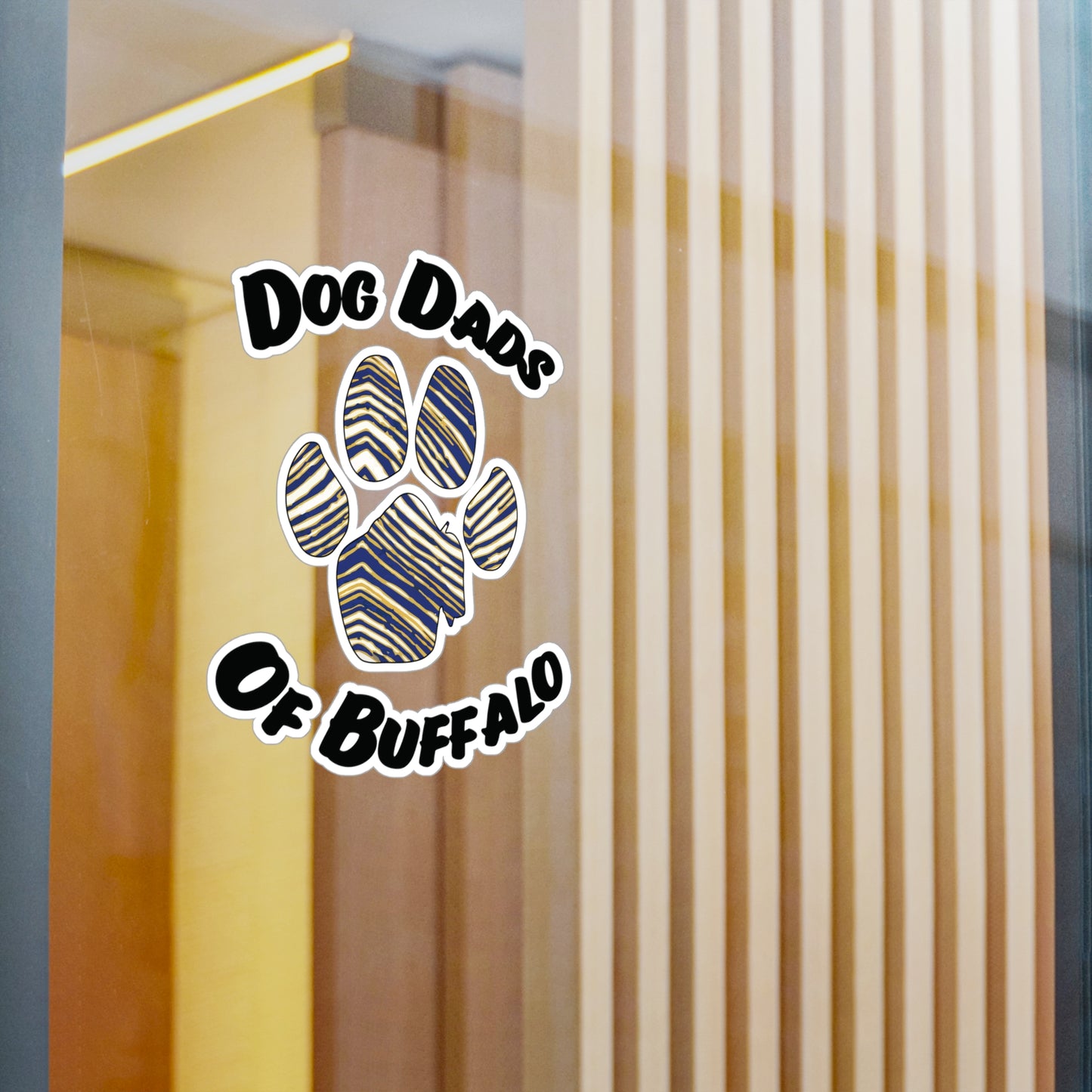 The Pawffalo Dog Dad Vinyl Decal